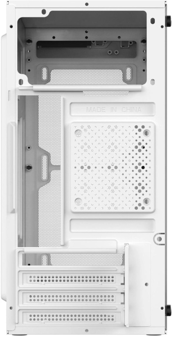 Корпус mATX Oklick OCC-MN302F, Mini-Tower, без БП, белый