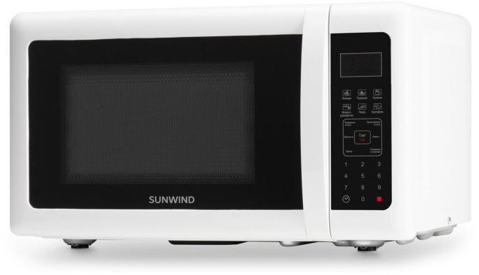 Микроволновая печь SunWind SUN-MW005, 700Вт, 20л, белый/черный