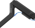 Кронштейн для монитора ErgoSmart Super Heavy-Duty U черный, 1 монитор, 24-57", настольный, регулировка высоты/поворота, USB-хаб, VESA75/100/200