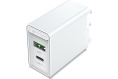 Сетевое зарядное устройство Vention на 2 порта USB A+C QC 4.0 Белый FBBW0-EU