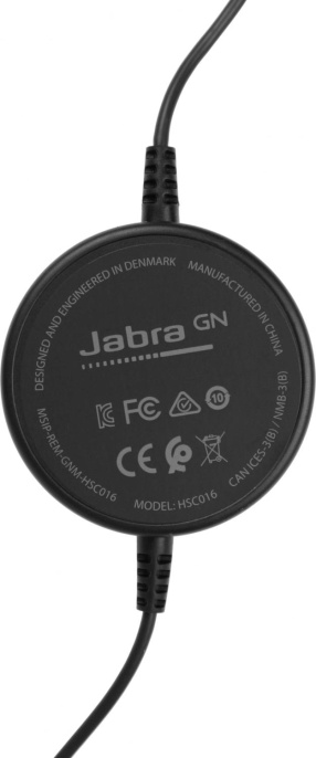Гарнитура Jabra Evolve 20 UC Duo, для контактных центров, накладные, проводные, черный [4999-829-209]