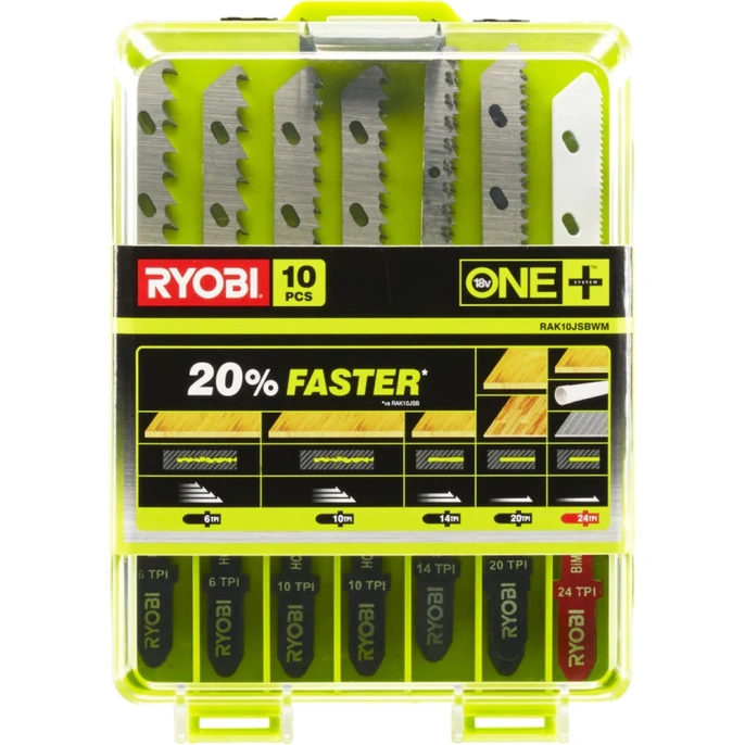 Набор пилочек для лобзика 10 шт Ryobi 5132002811