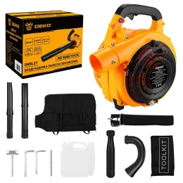 Воздуходувка - пылесос бензиновая DEKO DKBL27, легкий пуск, 1.2 л.с., 750 м3/ч 083-2003