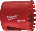 Коронка Milwaukee Diamond Plus 44мм 5/8"x18 (49565640) (алмазная, фарфор / керамогранит / керамическая плитка, чугун или стекловолокно, сухое/влажное сверление)