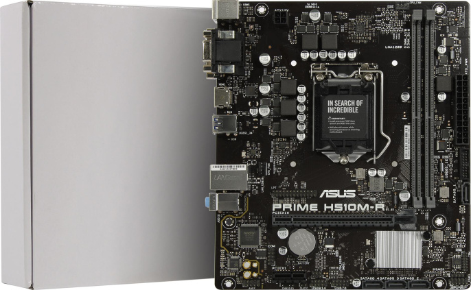 Материнская плата ASUS PRIME H510M-R-SI, Socket LGA 1200, Intel H510, mATX, Ret White Box