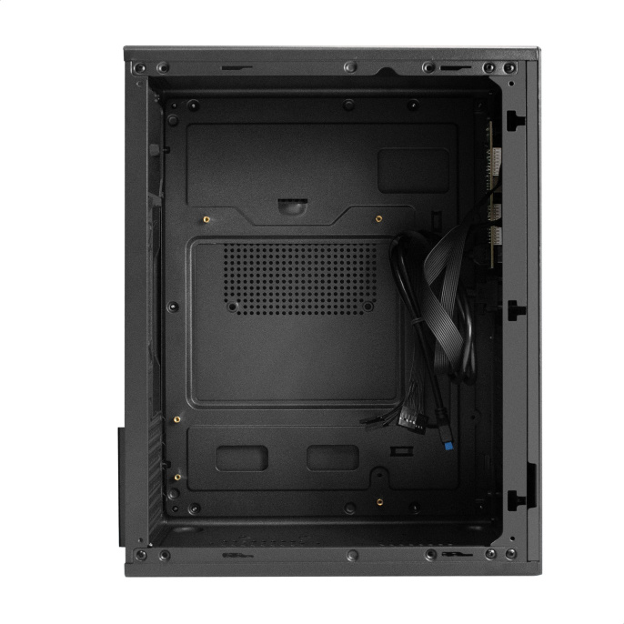Корпус Minitower ExeGate BAA-308MUC (mATX, без БП, 1*USB+1*USB3.0+1*TypeC, HD Audio, черный) EX299077RUS