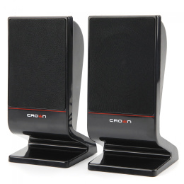 Акустическая система CROWN CMS-601 USB, 6W; управление громкостью, разъём для наушников, кнопка включения, Длина кабеля между колонками 1м;Длина аудио-кабеля и питания 2м.