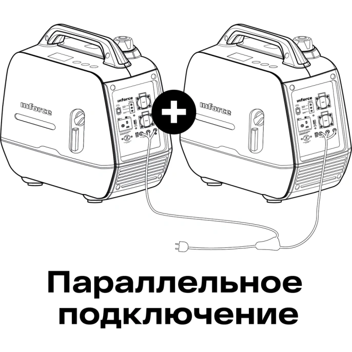 Инверторный генератор Inforce (Yamaha Engine; 2 кВт; USB; тихий) IGC 2000 04-03-23