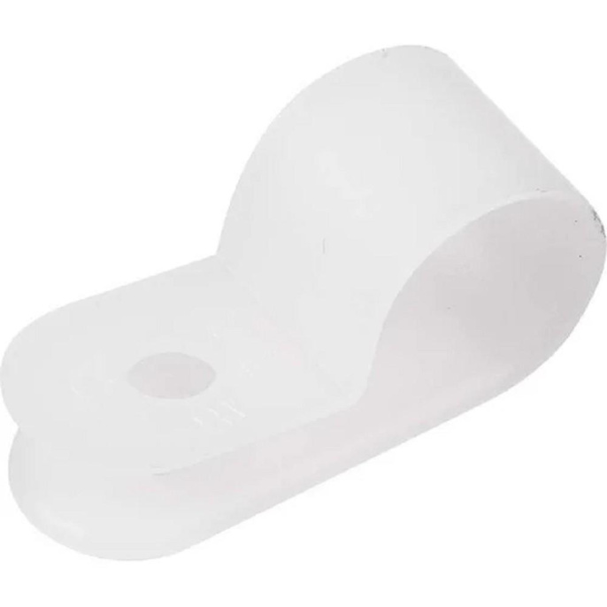 Rexant 07-4409 Скоба под винт 9мм, белая 50 шт/уп