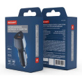 Rexant 16-0241 Автомобильное зарядное устройство c двумя портами USB-A QC 3.0 + USB-C PD со световой индикацией, 20Вт, черное