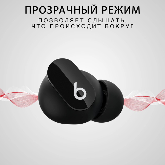 Гарнитура внутриканальные Beats Studio Buds True Wireless Noise Cancelling черный беспроводные bluetooth в ушной раковине MJ4X3EE/A