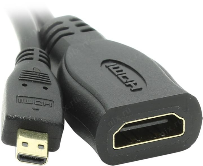 5bites BC-HDM2AF Кабель-5bites Адаптер HDMI F / micro HDMI M 1.4B, зол.разъемы