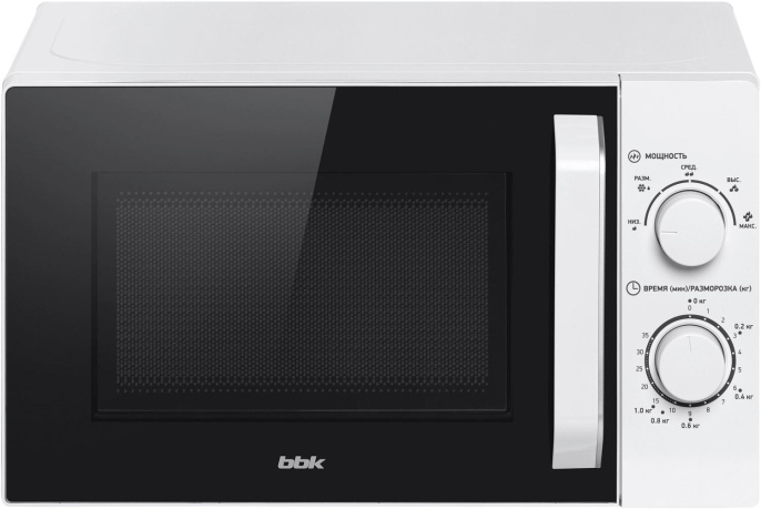 Микроволновая Печь BBK 20MWS-761M/W W 20л. 700Вт белый