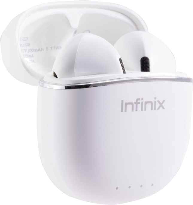 Наушники INFINIX XBuds XE23, Bluetooth, вкладыши, белый [10311755]