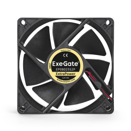 Вентилятор 12В DC ExeGate ExtraPower EP08025S2P (80x80x25 мм, Sleeve bearing (подшипник скольжения), 2pin, 2800RPM, 28dBA) EX283375RUS
