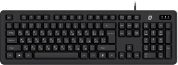 Клавиатура Оклик K175 черный USB Multimedia кабель 1.8м