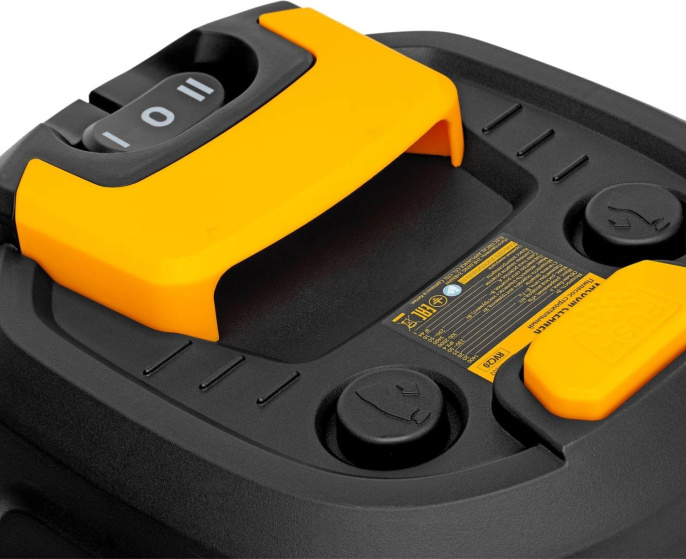 Строительный пылесос DENZEL RVC20,  желтый [28202]