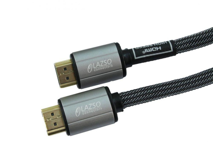 Кабель аудио-видео LAZSO WH-111(2M)-B HDMI m /HDMI m 2м. позолоч.конт. черный WH-111 2M -B