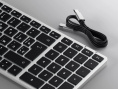 Клавиатура беспроводная Satechi Slim X2 Bluetooth Keyboard - русская раскладка. Цвет: серебристый (ST-BTSX2S-RU)