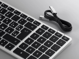 Клавиатура беспроводная Satechi Slim X2 Bluetooth Keyboard - русская раскладка. Цвет: серебристый (ST-BTSX2S-RU)