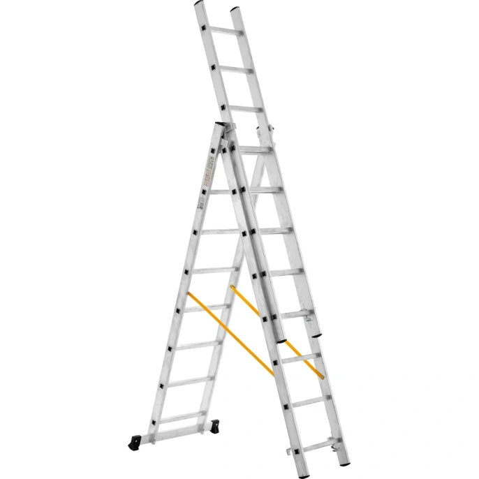Трехсекционная лестница 8 ступеней Inforce 3x8 ЛП-03-08