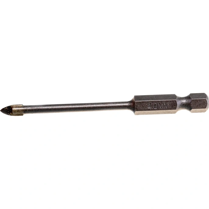 Сверло по стеклу керамике 4х75 мм; 1/4HEX Heller 50092