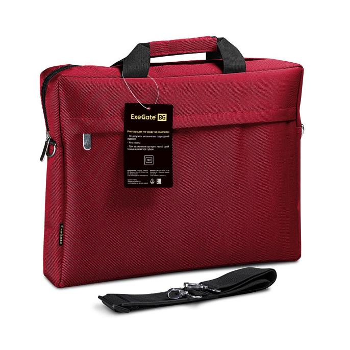 Сумка ExeGate Start S15 Red, красная, полиэстер, для ноутбуков до 15.6" EX212299RUS