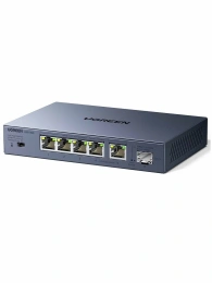 Коммутатор сетевой UGREEN CM753 35048EU 6-Port 5*Ethernet 2.5G& 1*SFP 2.5G Ethernet Switch. Цвет: серый космос