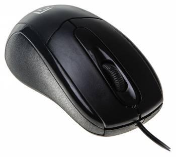 Мышь проводная Oklick 305M, оптическая, USB, 1000dpi, черный [412850]