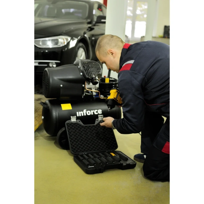 Компрессор (50 л; 10 бар; 410 л/мин) Inforce CXV-50L 04-06-22