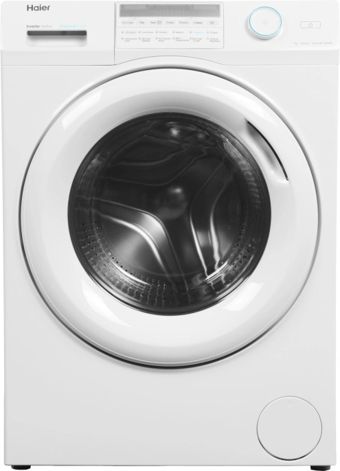 Стиральная машина узкая HAIER HW70-BP12959BE, с фронтальной загрузкой, 7кг, 1200об/мин, с паром, инверторная