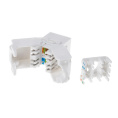 Rexant 05-1052 Модуль Keystone Jack RJ-45 8P8C UTP, CAT 6, тип 180 градусов, самозажимной, белый