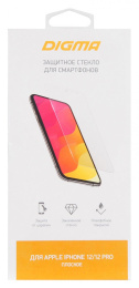 Защитное стекло для экрана DIGMA для Apple iPhone 12/12 Pro прозрачная, 1 шт [dgg1ap12pa]