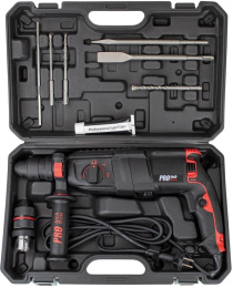 Перфоратор Edon PROtech 1250RH патрон:SDS-plus уд.:4.5Дж 1350Вт кейс в комплекте (22100)