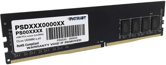 Оперативная память DDR4 32GB 3200MHz Patriot PSD432G32002 Signature RTL PC4-25600 CL22 DIMM 288-pin 1.2В single rank Ret