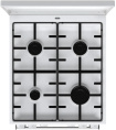 Плита Комбинированная Gorenje GK5A22WH белый металлическая крышка реш.сталь