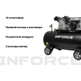 Ременной компрессор (200 л; 10 бар; 412 л/мин) Inforce BCX-200L