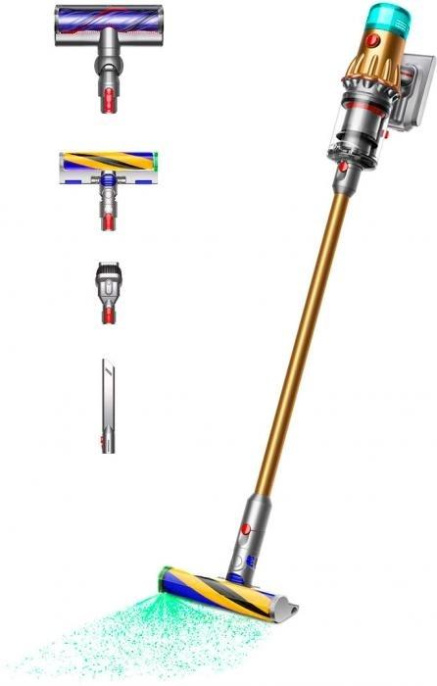 Вертикальный пылесос handstick Dyson SV46 V12 Detect Slim Absolute, 545Вт, золотистый/серебристый [448870-01]