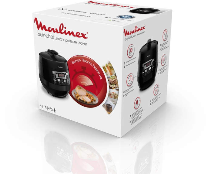 Мультиварка Moulinex Quickchef CE430832 5л 1000Вт черный 7211003968