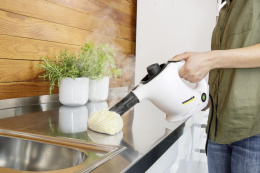 Пароочиститель ручной Karcher SC 1 EU 1200Вт белый