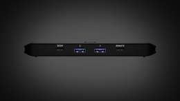 ATEN US4324-AT Переключатель, электрон., USB, 2 ПК 4 устройства, 2 3 USB A-тип + C-тип, Female, со шнурами A-A 2х1.5м., USB 3.2 Gen1
