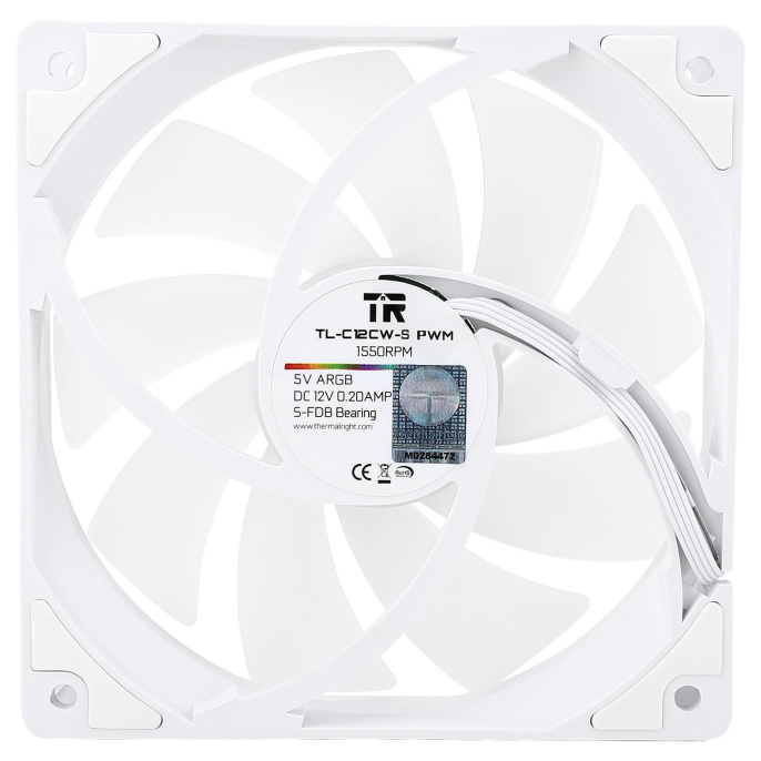Thermalright Вентилятор TL-C12CW-S / ARGB / 120mm PWM / TRTLC12CWS