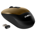 Мышь Sven RX-380W Античная Бронза (SV-020583 (беспроводная, оптическая, 1600 dpi, количество клавиш: 3, колесо прокрутки, интерфейс: USB, радиус действия мыши: 10 м, питание: 1хAA)
