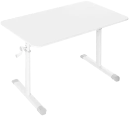 Стол компьютерный Defender Netis, с регулировкой высоты, ЛДСП, светло-серый