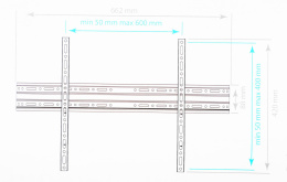 Кронштейн для телевизора Arm Media PLASMA-1 new, 32-90", настенный, фиксированный, черный [10205]