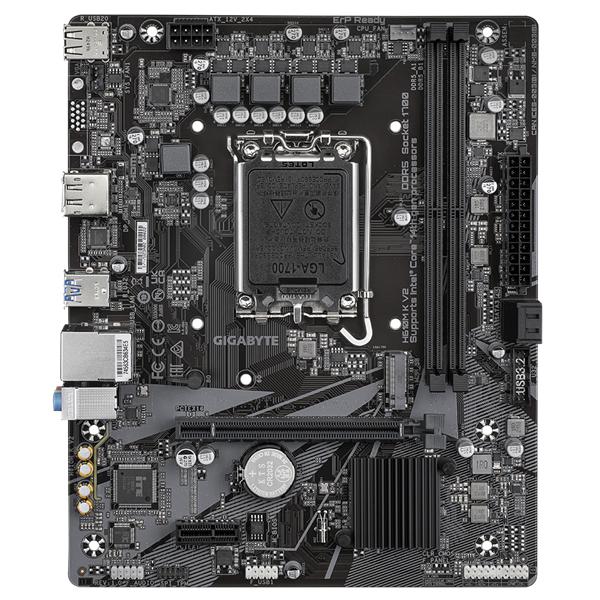 Материнская плата GIGABYTE H610M K V2 (LGA1700, mATX, H610, 2xDDR5, 1xPCI-Ex16, 1xM.2, DP+HDMI) (H610M K V2)