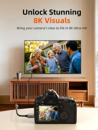 Кабель CABLETIME CH15L (CT-HDC8K-AG2) 2 м, Mini HDMI-HDMI 8K60Hz