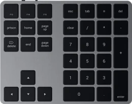 Беспроводной блок клавиатуры Satechi Aluminum Extended Keypad. Цвет серый космос.