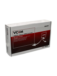Конвертер VCOM DD491 VGA to HDMI Converter VGA 15F +2xRCA-- HDMI 19F + б.п.