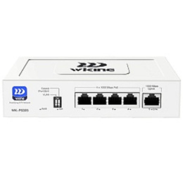 Wi-Tek WK-PS305 коммутатор WIKING неуправляемый PoE 45Вт, 4GE PoE +1GE